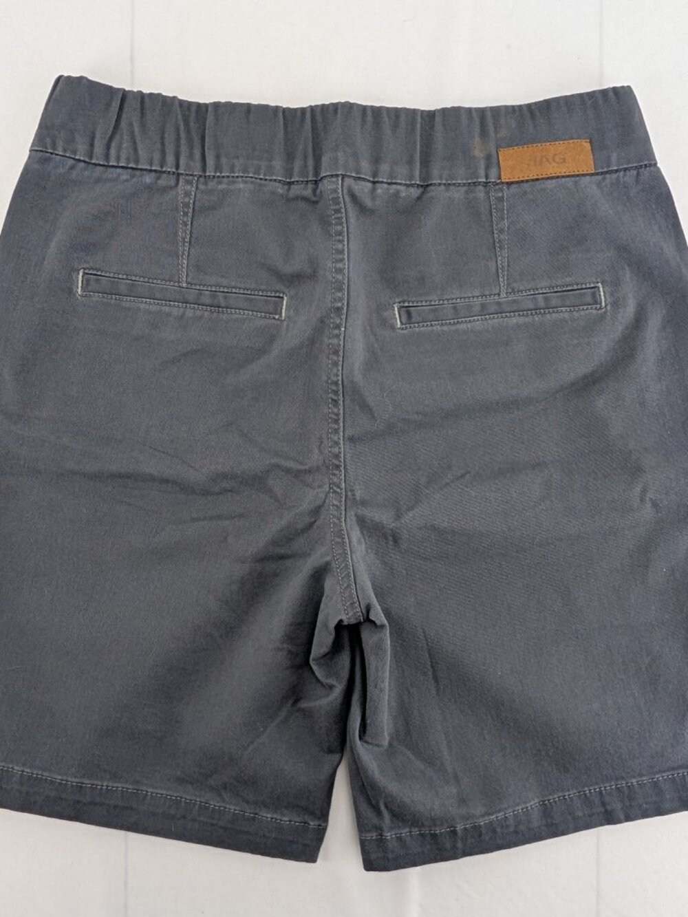 Jag Womens Shorts 4/27 Gray Classic Fit Western Glove Works Grey Stretch Waist - Picture 6 of 8